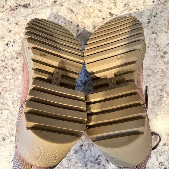 Women's Vince Camuto Brown Suede Zip Closure Movelly Combat Boot Size 8 - Picture 6 of 10